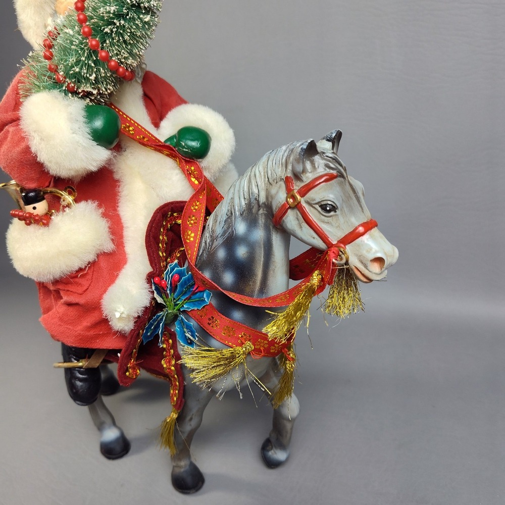 Vintage Possible Dreams Clothtique The Magic of Christmas Santa On Horse 1991 - Picture 4 of 16